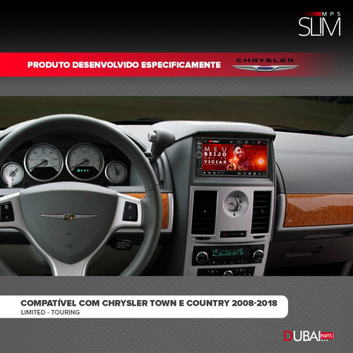 Central Multimidia Mp5 Slim Chrysler Town E Country 2011