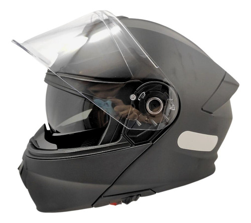 Capacete Escamoteável Xtroy Articulado Robocop Com Óculos Fumê Preto Fosco Tamanho 56