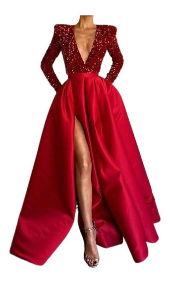Vestido Unico De 15 Anos Rojo Quemado | MercadoLibre 📦