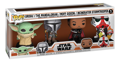 Colección 4 Figuras Mandalorian Funko Baby Yoda Stormtrooper