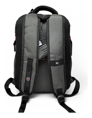 Mochila Backpack Uso Rudo Para Viaje Con Mecanismo Antirrobo Para Laptop 15.6 Pulgadas Con Usb Mochila Escolar Impermeable Deportiva Gris Oscuro