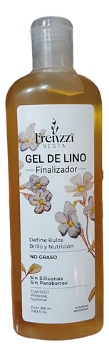 Pack 3 Gel Lino Define Rulos Brillo Nutrición Frenzzi 350ml