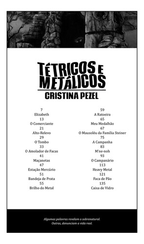 Tetricos E Metalicos: Tetricos E Metalicos, De Pezel, Cristina. Editora Avec Editora, Capa Mole, Edição 1 Em Português, 2023