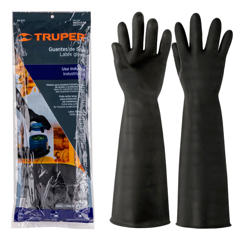 Guantes De Látex Industriales, Medianos Truper 14268