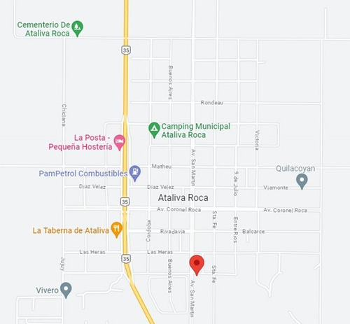 Terreno En Av. San Martín Y Alvear - Ataliva Roca