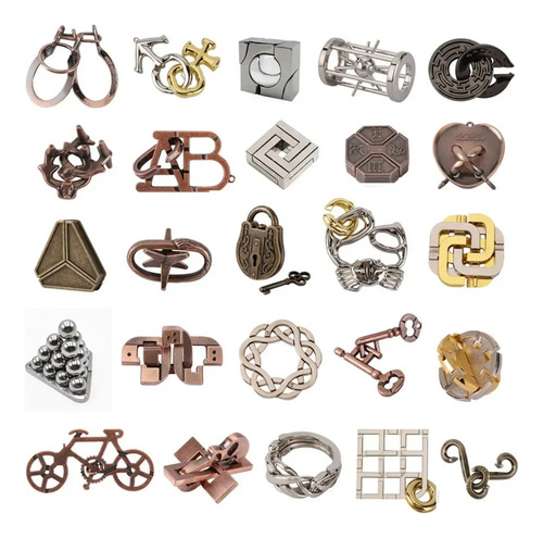 Cute-alloy - Zinc Alloy Puzzle Kongming Lock Brain Teaser