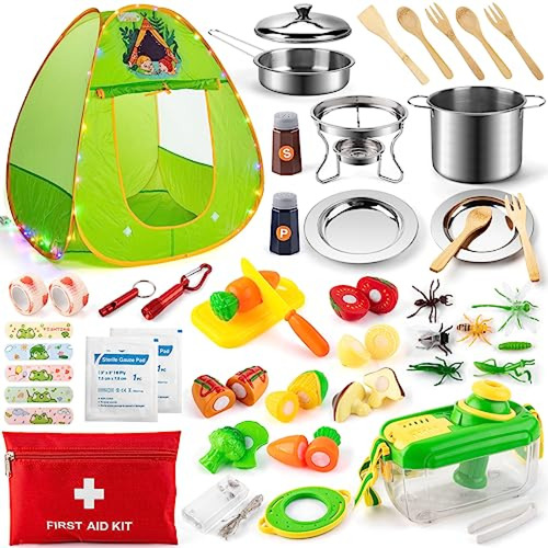 Juego De Cocina Tikjoyful Juego De Camping Para Niños De 40