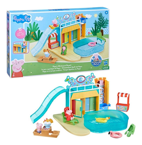 Set De Muñecos Hasbro Peppa En El Parque Acuático +3