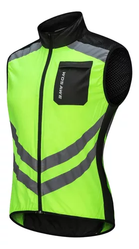 Chaleco ciclista reversible PURE TECH GREEN (HOMBRE)