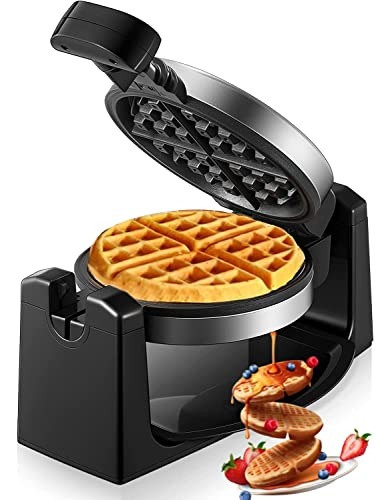 Waffle Maker 1100w, Plancha Para Gofres Belga De 180 Vueltas