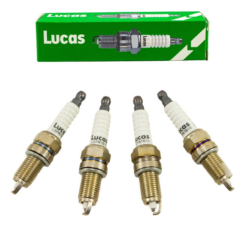 Kit 4 Bujias Lucas Fiat Grand Siena 1.4 8v Evo