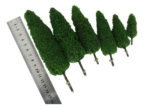 6 Modelo Cypress Trees Train Railway Garden And : 60-1: 250