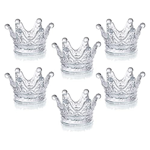 Portavelas De Cristal Velas Pequeñas - Set De 6 Soport...