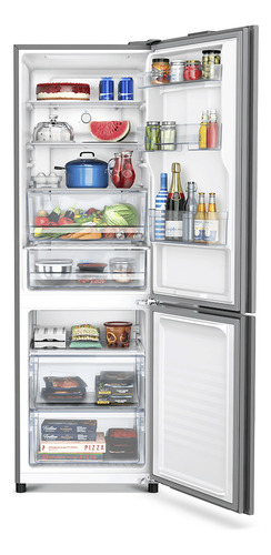 Geladeira Bb41pv1t Titânio 397l Frostfree Inverter Panasonic Cor Cinza-escuro
