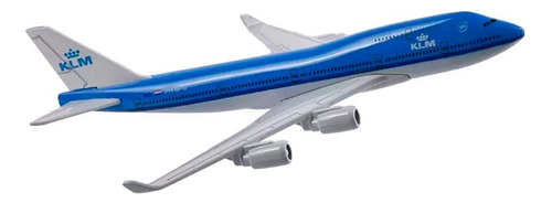 Miniatura Colecionável Metal Avião Comercial Boeing Airbus Cor B747 Klm