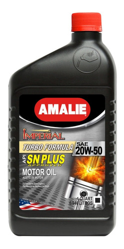 Aceite Lubricante Amalie 20w50 946ml Made In Usa - Cymaco