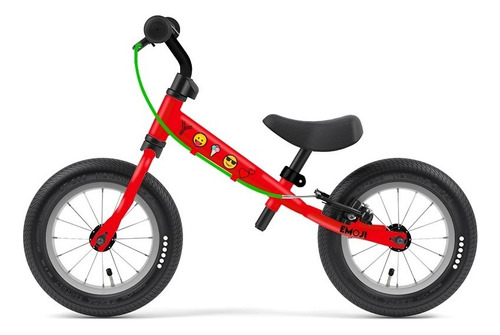 Bicicleta Aprendizaje Sin Pedales Yedoo Tootoo Emoji Aro 12 Color Red