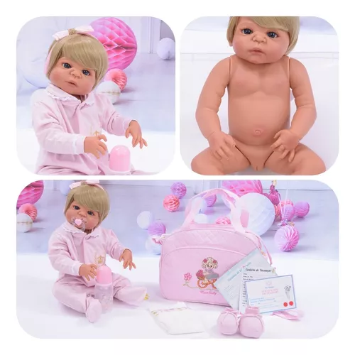 Bebê Reborn De Silicone Menina Original Npk Envio Hoje