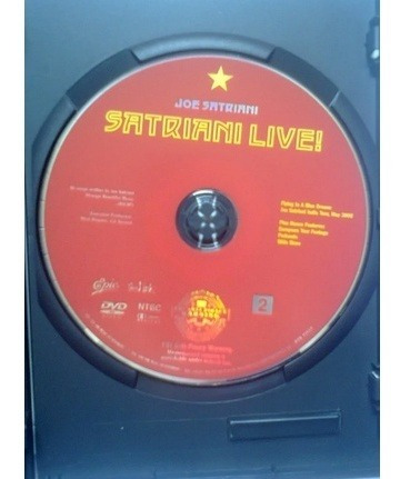 Dvd Duplo Joe Satriani - Satriani Live - Importado Eua (Usado)