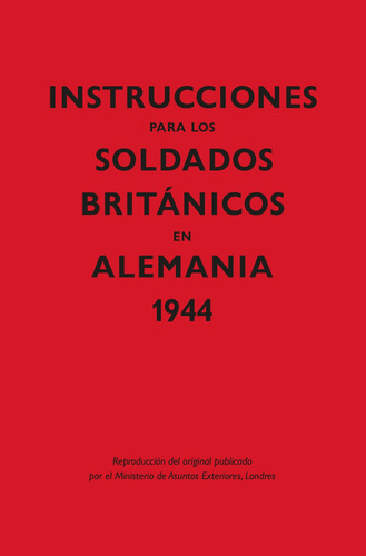 Libro - Instrucciones Para Los Soldados Britçnicos En Aleman