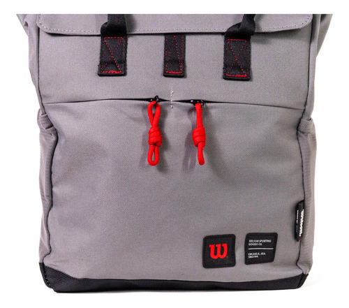 Mochila Porta Notebook Bolso Cartera Deportes Urbana Trabajo Universidad Unisex Color Gris Diseño De La Tela Liso