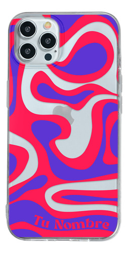 Funda Para iPhone Para Mujer Curvas Rojas Con Tu Nombre