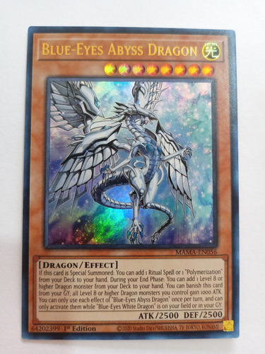 Blue-eyes Abyss Dragon - Ultra Rare     Mama