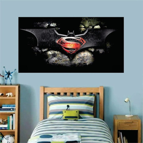 Painel Adesivo Superman Tamanho 67cmx45cm Mod366