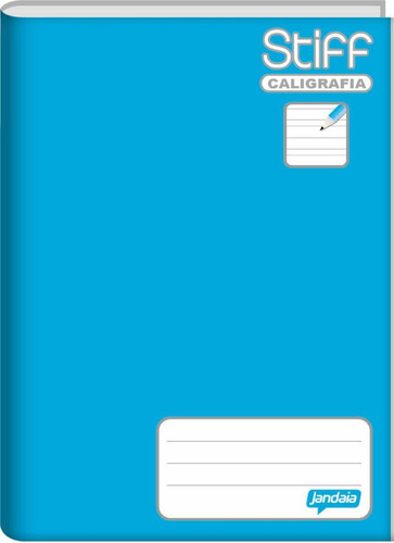 Caderno Brochura Caligrafia Stiff Azul 96 Folhas Jandaia A4