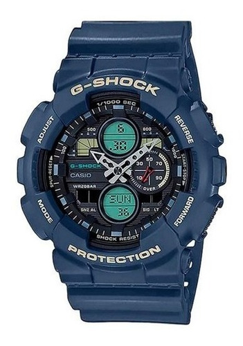 Relógio G Shock Ga140 Azul Lançamento Ga 140 Original Garant