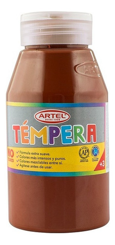 Frasco Tempera Artel 250ml - Los Colores Color Siena Tost 64