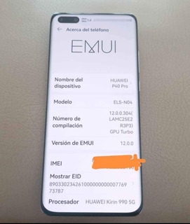 Celular Huawei P40 Pro 8 Rom 256 Gb Perfecto Estado .