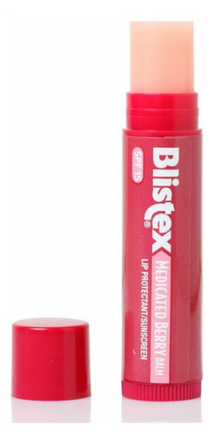 Blistex Medicated Spf 15 Balsamo Labial En Barra Sabor Berry