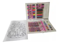 Comprar Kit Maleta De Pintura Colorir Infantil Com Desenhos 68 Peças