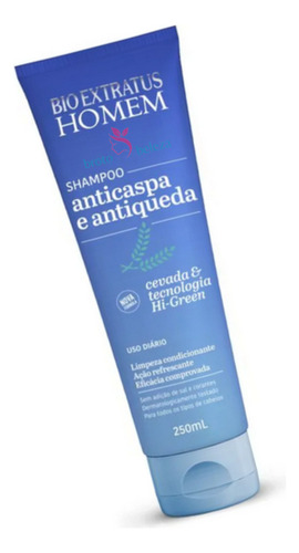 Bio Extratus Homem 250ml Shampoo Anticaspa E Antiqueda