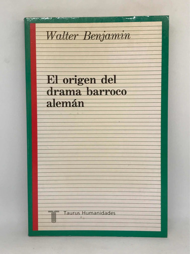 El Origen Del Drama Barroco Aleman Walter Benjamin L Vhhozz