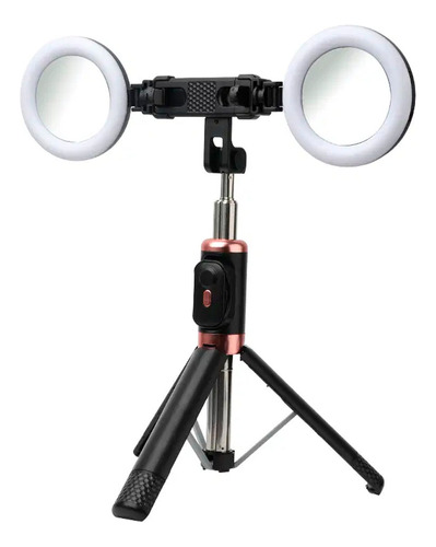 Palo Selfie Monopo Tripode Expandible Con 2 Mini Aros De Luz