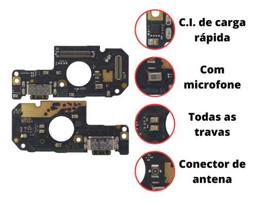 Placa Flex Carga Conector Compatível Redmi Note 12s Turbo Pklk Premium