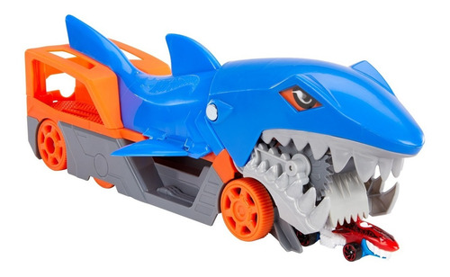 Imagem 2 de 10 de Hot Wheels City Guincho Tubarão Com Carrinho - Gvg36 Mattel