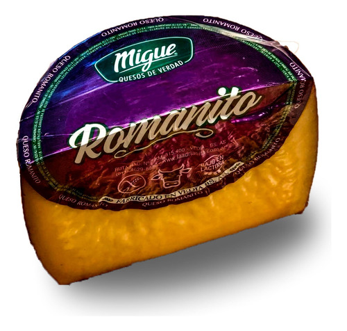 Queso Romanito Migue 1/2 Horma ( 6 Meses ) Sin Tacc