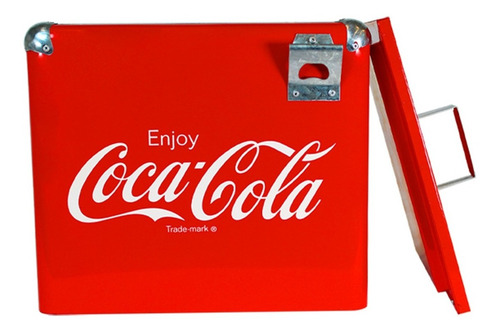 Imagen 6 de 6 de Hielera Metálica Coca-cola Dace Hccoke2002re