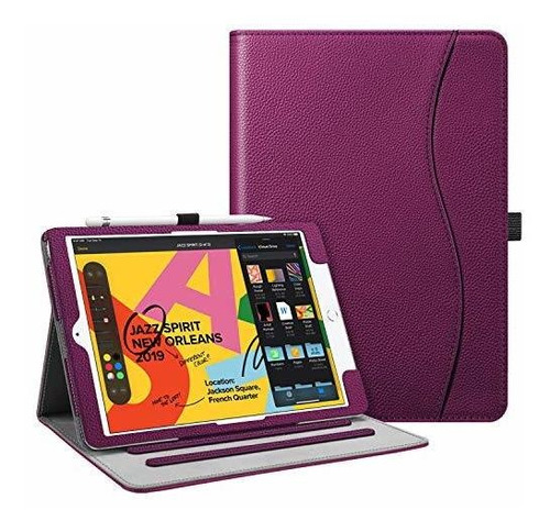 Funda Con Función Atril iPad De 10,2 A2197 A2198 Violeta