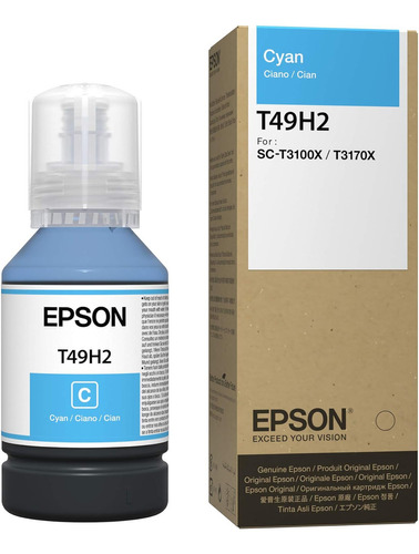 Tanque De Tinta Epson T49h Cian 140ml Para Surecolor