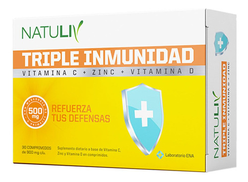 Natuliv Triple Inmunidad Mejora Sistema Inmune Defensas Sabor Neutro