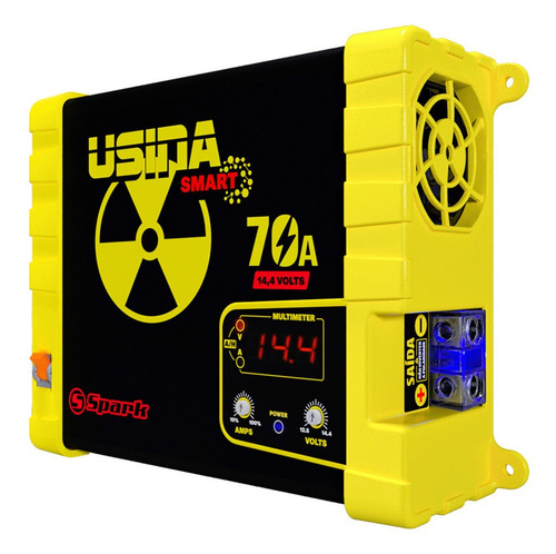 Imagem 2 de 7 de Fonte Carregador Usina 70a Bivolt Automático Digital 14.4v