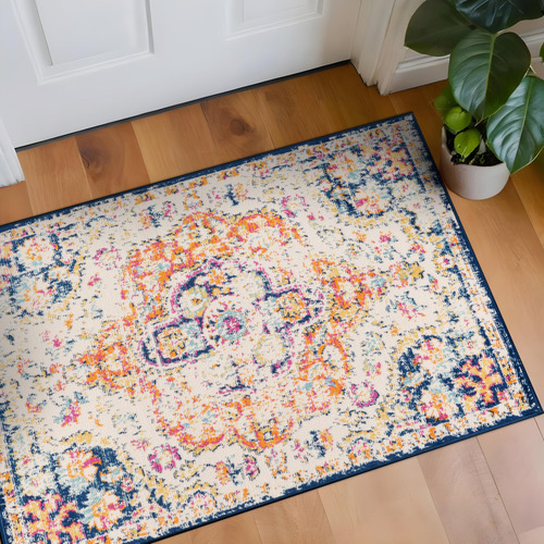 Alfombra Vintage Bohemia 80 X 120 Cm Multicolor