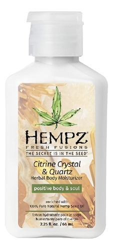 Crema Corporal Hempz Citrine Crystal & Quartz 66ml Citrino