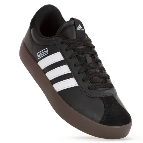 Tênis Adidas Vl Court 30 Preto Couro Camurca Masculino