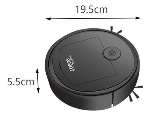 Usb Smart Robot Limpieza Automática De Escoba 3 En 1