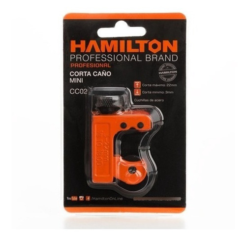 Imagen 3 de 4 de Corta Tubos Y Caños Cobre Y Aluminio 32mm Hamilton Cc02